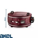 Af008b 34 Litre Büyük Boy Yuvarlak Davul Fırın, 53 Cm, Sülale Boy, Termostatlı, Ön Gözetleme Camlı, 1 Tepsi