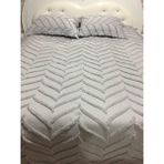 Afa Tasarım Ponponlu Gri Çift Kişilik Yatak Örtüsü - 240 x 250 cm