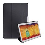 AFesar Galaxy Note 10.1 2014 Sürümü Tablet Kılıfı, Samsung Note 10.1 Model SM-P600 P601 P605 için Manyetik Cepli Hafif Üç Katlı Stantlı Kılıf