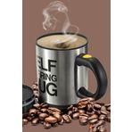 afife Kendi Kendini Karıştıran Mikser Kupa Termos Bardak; Self Stirring Mug Siyah