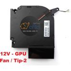 Afila Hp Omen Gaming 16-WF1020NT Uyumlu Notebook Gpu, Ekran Kartı Fanı - 12V - Tip-2