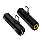 Afila Type-C To USB-C + 3.5mm Aux Stereo Kulaklık/aux/şarj Dönüştürücü Adaptör (Converter)