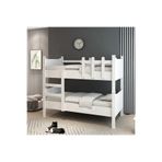 Afili Ayrılabilen Tamamı Mdf 2 Katlı Ranza 90x190 Beyaz