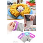 Afili Home Şekilli Patates Kesici - Meyve Sebze Doğrayıcı - Hamur Kesme Spatula - 1 Adet