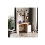 Afilli Ildır Çalışma Masası Flora Beyaz Tamamı Mdf