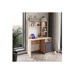Afilli İzmir Çalışma Masası Flora Antrasit Tamamı Mdf