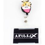 Afillix Concept Kalp Yüzde 51 Tasarım Ahşap Yoyo Şeffaf Kart Koruyucu Yaka Kartı