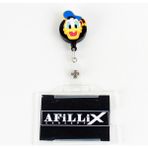 Afillix Concept Ördek Tasarım Silikon Yoyo Şeffaf Kart Koruyucu Yaka Kartı