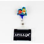 Afillix Concept Renkli Ahşap Edi ile Büdü Tasarım Şeffaf Yaka Kartı Yoyo & Klipsi