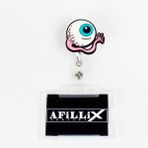 Afillix Concept Renkli Ahşap Göz Tasarım Şeffaf Yaka Kartı Yoyo & Klipsi