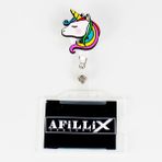 Afillix Concept Unicrn Tasarım Ahşap Yoyo Şeffaf Kart Koruyucu Yaka Kartı