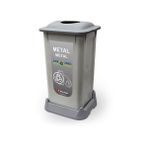 Aform 70 lt Metal Gri Atık Kovası
