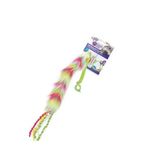 AFP Furry Ball Pembe Lastikli Tırtıl Kedi Oyuncağı