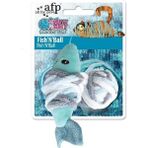 AFP Knotty Habit İplik Balık Peluş Renkli Kedi Oyuncağı
