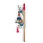 AFP Whisker Fiesta Püsküllü Fare Hasır Kedi Olta Oyuncağı