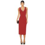 AFR CLOTHES KADIN ÖZEL TASARIM TAL DETAY ÇİFT KAT JARSE MİDİ ELBİSE