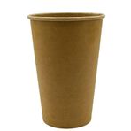 Afra Tedarik 16 Oz Karton Bardak Latte Kahve Kağıt Bardak 480 ml (Kapaksız 50 Adet)