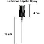 Afra Tedarik 18 mm Kapaklı Sprey Fısfıs Kolonya Dezenfektan Sprey Başlığı Siyah 10 Adet