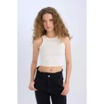 Afra x DeFacto Fitted Halter Yaka Fitilli Kaşkorse Atlet U0357AZ25SM - Beyaz-WT32