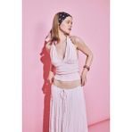 Afra x DeFacto Slim Fit Halter Yaka Atlet F7678AX26SM - Pembe-PN74