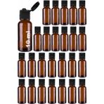 Afracam 10 ml Amber Şişe Fliptop Kapaklı Sos Şişesi 10 Cc Kolonya Koku Hediyelik Cam Şişe 25 Adet