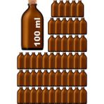 Afracam 100 ml Amber Kahverengi Şişe Mantar Tıpalı 100 cc Hediyelik Nişan Süs Kolonya Cam Şişe 50 Adet