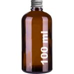 Afracam 100 ml Metal Gümüş Kapaklı Amber Hediyelik Şişesi 100 cc Kolonya Koku Süs Kahverengi Cam Şişe 1 Adet