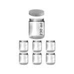 Afracam 230 ml Cam Kavanoz Amber 230 cc Bal Metal Gümüş Kapaklı Kahverengi - Şeffaf - 6 Adet