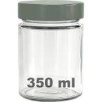 Afracam 350 ml Kavanoz Gümüş Derin Kapaklı 350 cc Şeffaf Reçel, Marmelat Cam Kavanoz Deep 1 Adet