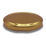 Afracam 38MM Metal Konserve Kapağı Gold Altın Kavanoz, Şişe Kapak 10 Adet