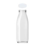 Afracam 500 ml Şeffaf Süt, Ayran, Su, Limonata, Meşrubat Şişesi 500 Cc Askılı Kapaklı Cam Şişe 2 Adet