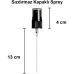 Afracam Amber 50 Ml Kapaklı Sprey Dezentektan Cam Şişe 30 Adet Siyah