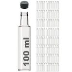 Afracam Dorika Şeffaf 100 ml Sızdırmaz Kapaklı Boş Cam Şişe 81 Adet