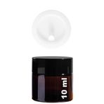 Afracam Mini Amber Cam Kavanoz, 10 ml Hacimli, Sızdırmaz Kapaklı, Krem ve Kozmetik Saklama Kutusu, Lip Balm 1 Adet