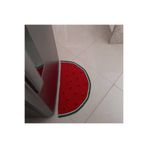 afralya home Banyo / Balkon Kapı Önü Yarımay Şeklinde Örgü Kilim Paspas