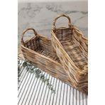 afralya home Ev Dekorasyon/rattan Bambu Hasır Görünümlü Craftpaper Özel Tasarım Saksı Çiçeklik Organizer 30 Cm