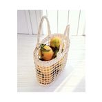 AFRALYAHOME Hasır Gazetelik Rattan Gazetelik-El Yapımı Doğal Dekoratif Hasır Çanta Gazetelik 30 cm
