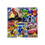afreyz oyuncak Boyama Kitabı Pijamaskeliler Paw Patrol Sonic Cars Şimşek Mcqueen Örümcek Adam Boyama Kitap 5’li Set