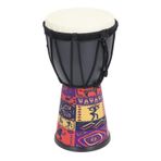 Afrika Djembe Davul, Etnik baskı Pvc Davul Ve Ayarlanabilir Kordon Ile el Işi Perküsyon enstrümanı Ve Müzisyenler Için Ayarlanabilir Kordon öğretmenler Yeni Başlayanlar