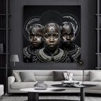 Afrikalı Çocuk Kanvas Tablosu, Afrika Kabile Kültürü Temalı Sanat