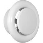Afs 100 Smart Pvc Gemici Anemostad Raksan 152 x Q 99 mm Metal Aksam Içermeyen Abs Plastik Agmair Agm Havalandırma - Beyaz