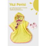 AFSA Müslin Kapşonlu Plaj Çocuk Bebek Panço Bornoz Banyo Havlu