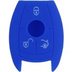 AFT Mercedes Smart Keyless 19051 Silikon 3 Tuş Mavi Anahtar Kumanda Koruyucu Kılıf