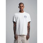 After Label Bisiklet Yaka Beyaz Erkek T-Shirt MYSENJS11/S2-_T-SHIRT UOMO