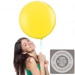 AFTERLOON Biyobozunur Mükemmel Yuvarlak Büyük Balonlar Sarı 45 cm 6'lı Paket, Büyük Kalınlaştırılmış Ekstra Güçlü Lateks Jumbo Büyük Helyum Şamandıra, Bebek Duşları için Cinsiyet Gösterimi Düğün Doğum