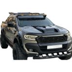 Aftermarket 2012-2021 Ford Ranger Kaput Kabartma Kaplama Scoop Parlak siyah