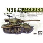 Afv Club AF35058 1/35 M36 Jackson U.s. Army 90MM Tank Destroyer Gun Motor Carriage Tank Demonte Plastik Maketi - Renkli