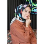 AFVENTE Yonca Desen Renkli Soft Pamuk Eşarp