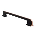 Afyon (224 Mm - 22.4 Cm) Siyah Rose Metal Mobilya Mutfak Çekmece Dolap Dolabı Kulbu Kulpu Kulpları
