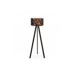 A&g Halı Desen Ahşap Tripod Ayaklı Lambader